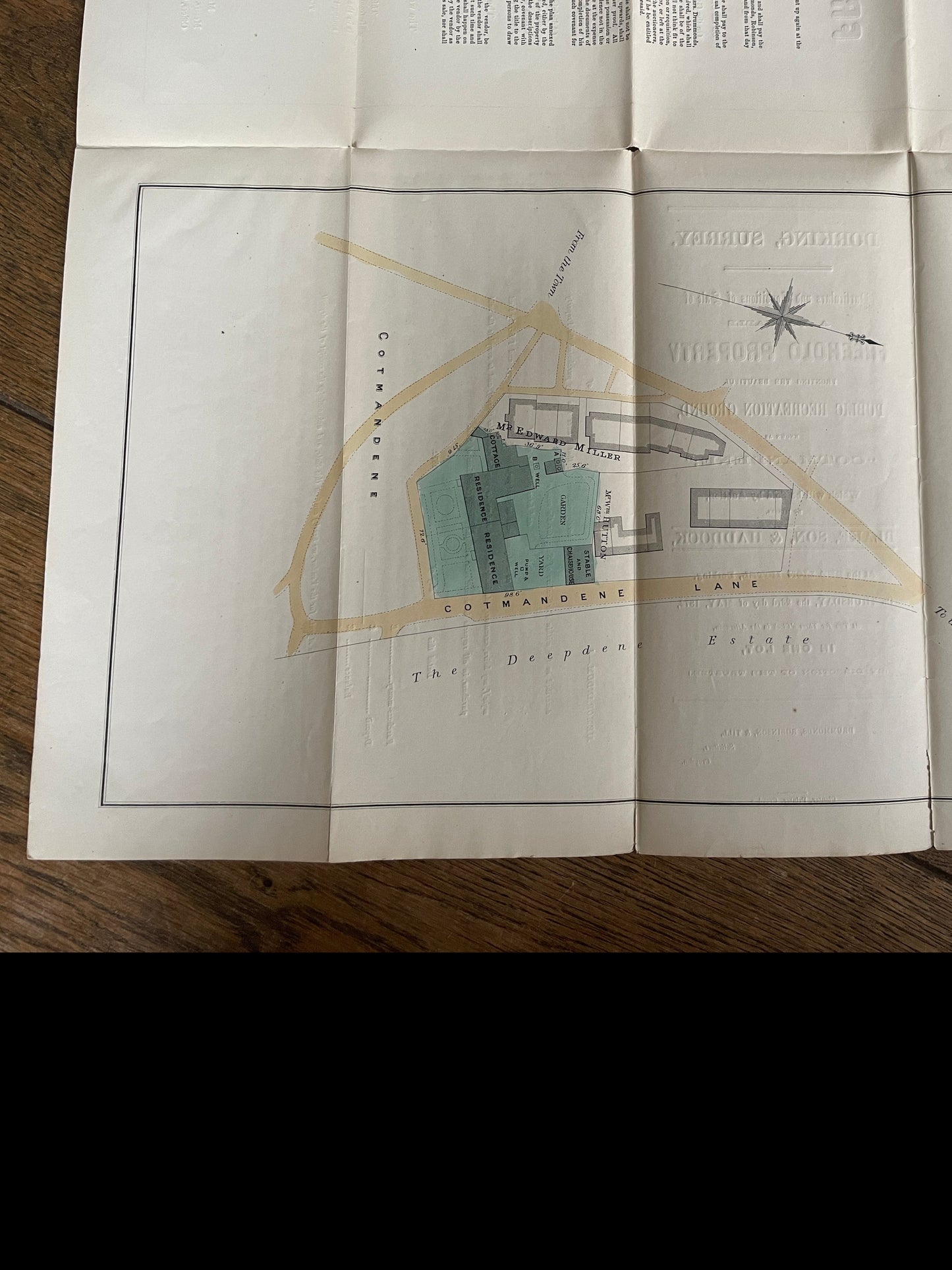 Two Freehold Properties on the Cotmandene, Dorking. 1872 Sales Particulars