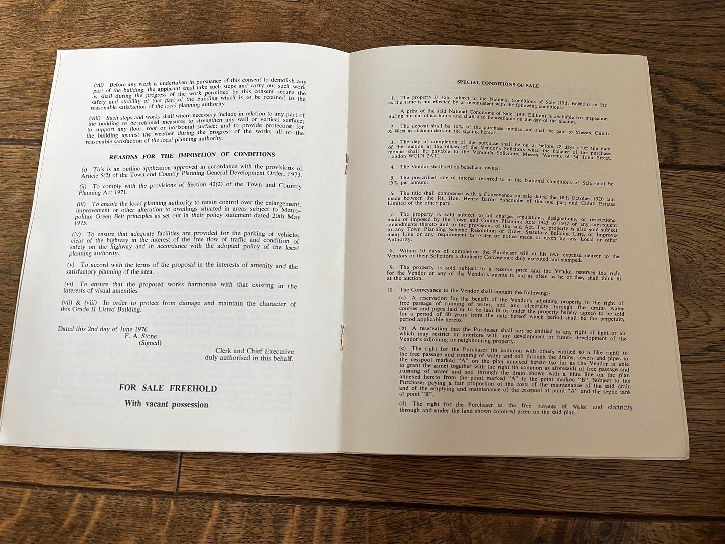 Ranmore School, Ranmore Common 1976 Sales Particulars