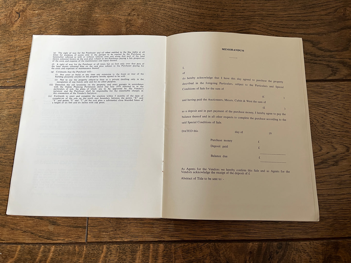 Ranmore School, Ranmore Common 1976 Sales Particulars