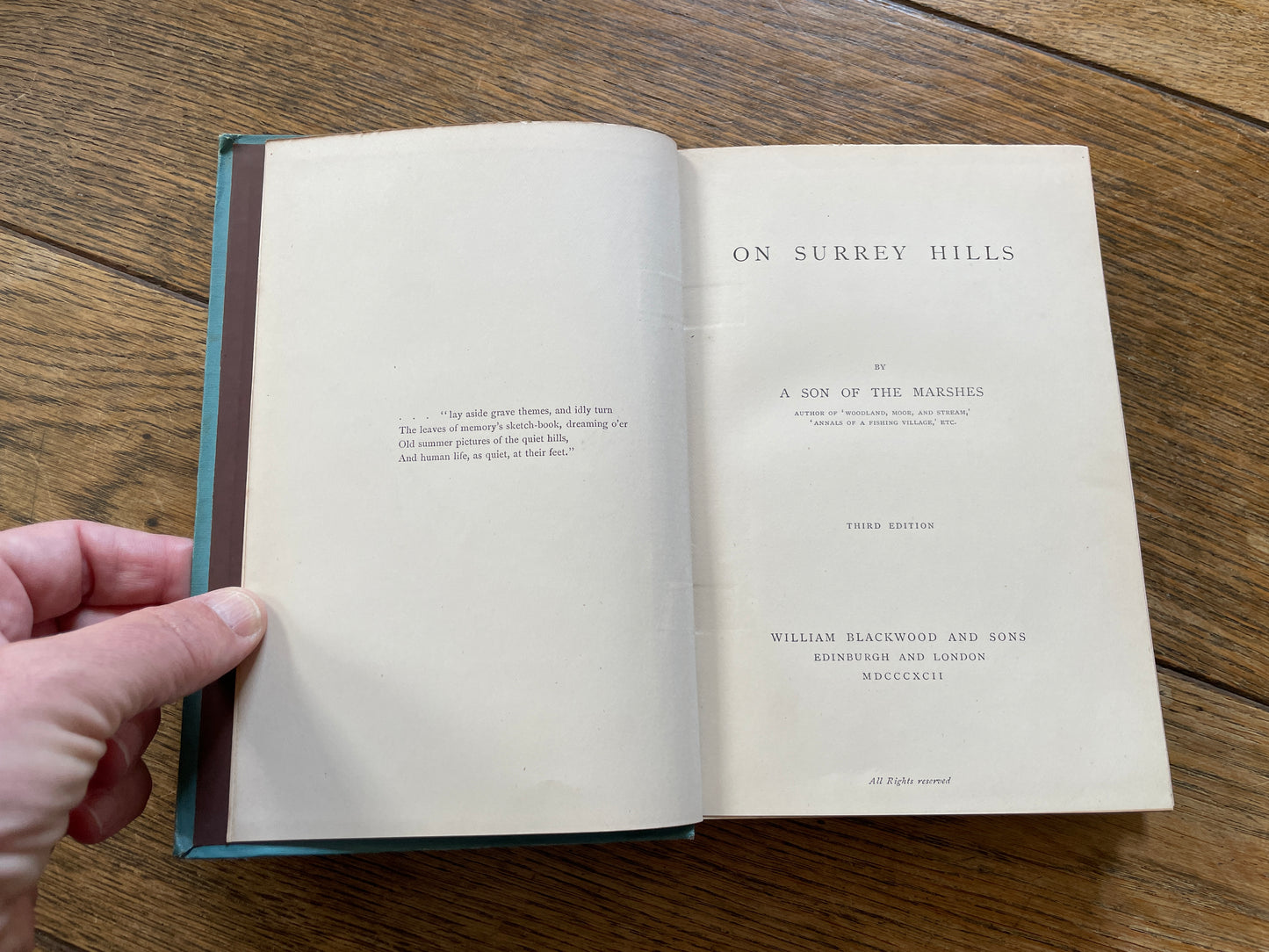 On Surrey Hills by A Son of the Marshes - (Denham Jordan)