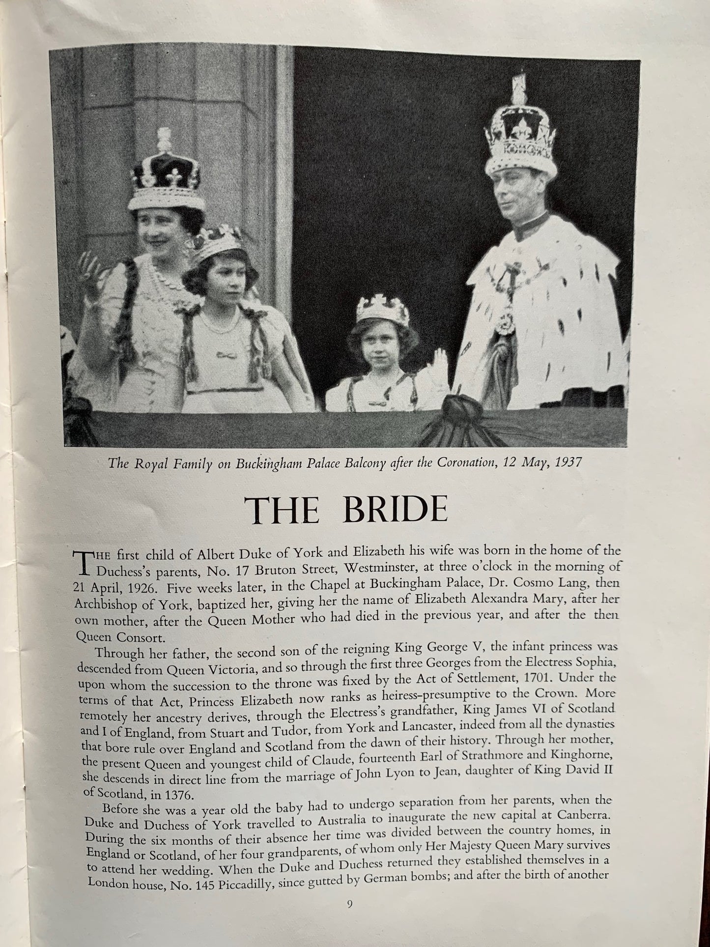 The Wedding of Her Royal Highness Princess Elizabeth & Lieutenant Philip Mountbatten RN