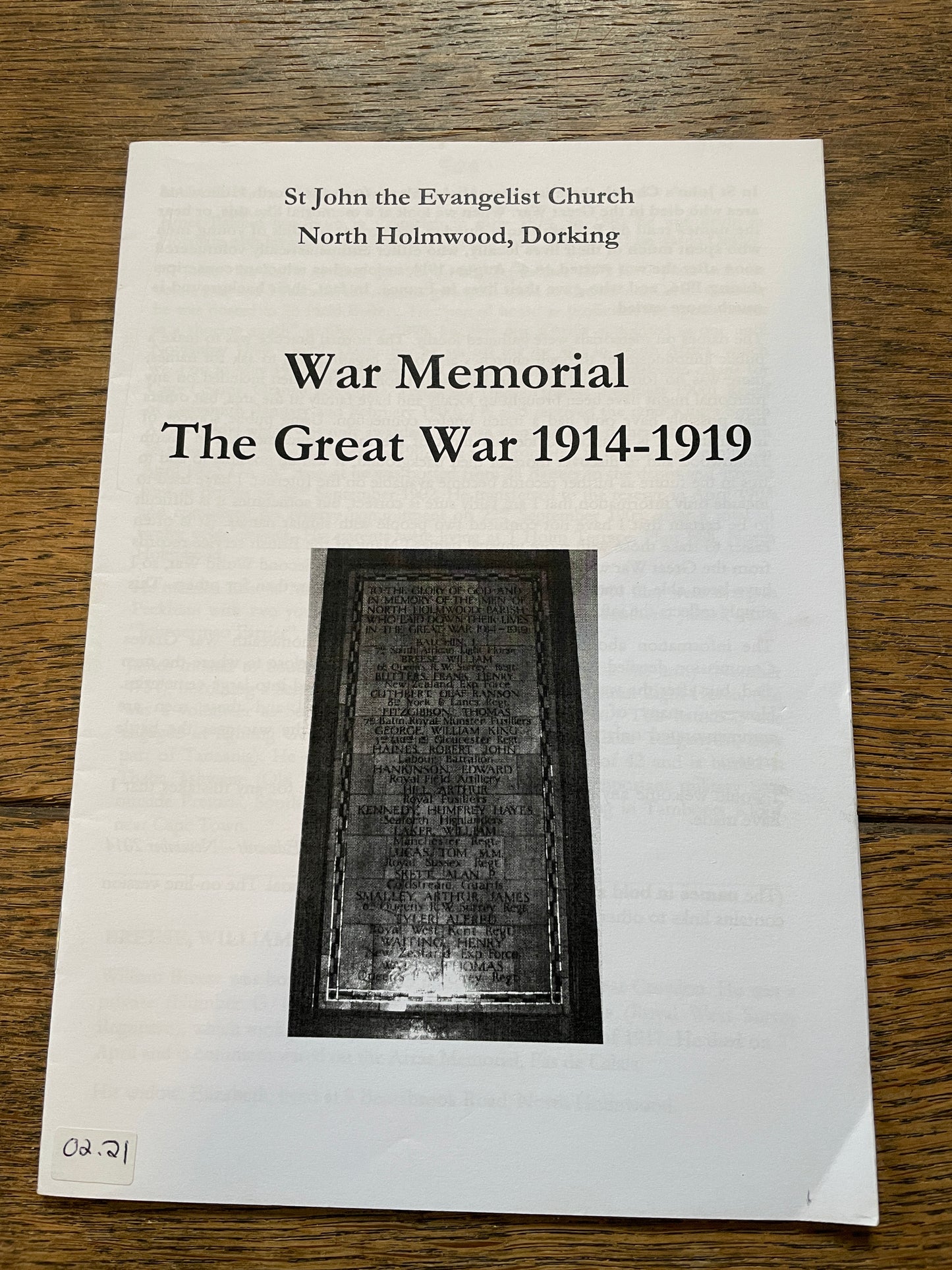 First World War Memorial of North Holmwood