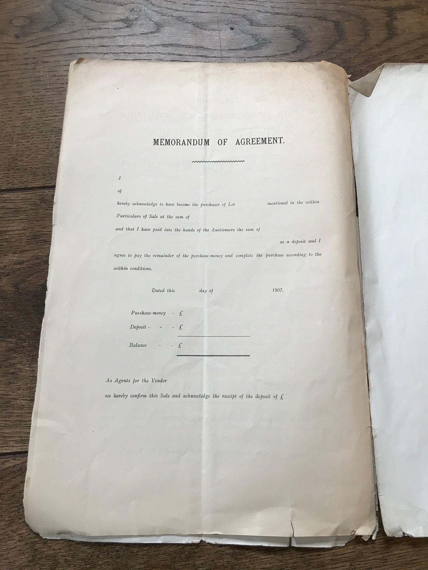 Various Properties in Dorking, Surrey 1907 Sales Particulars