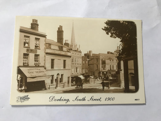 Dorking - Vintage Frith's Modern "Vintage" Postcard of South Street 1900