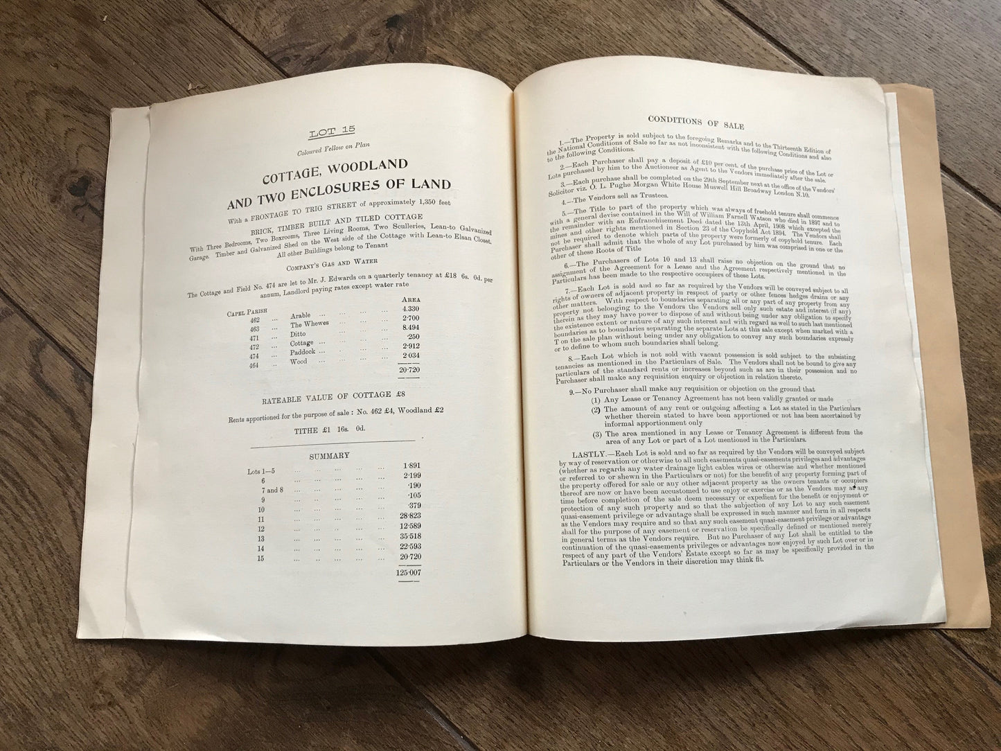 Various Properties - Newdigate 1945 Sales Particulars