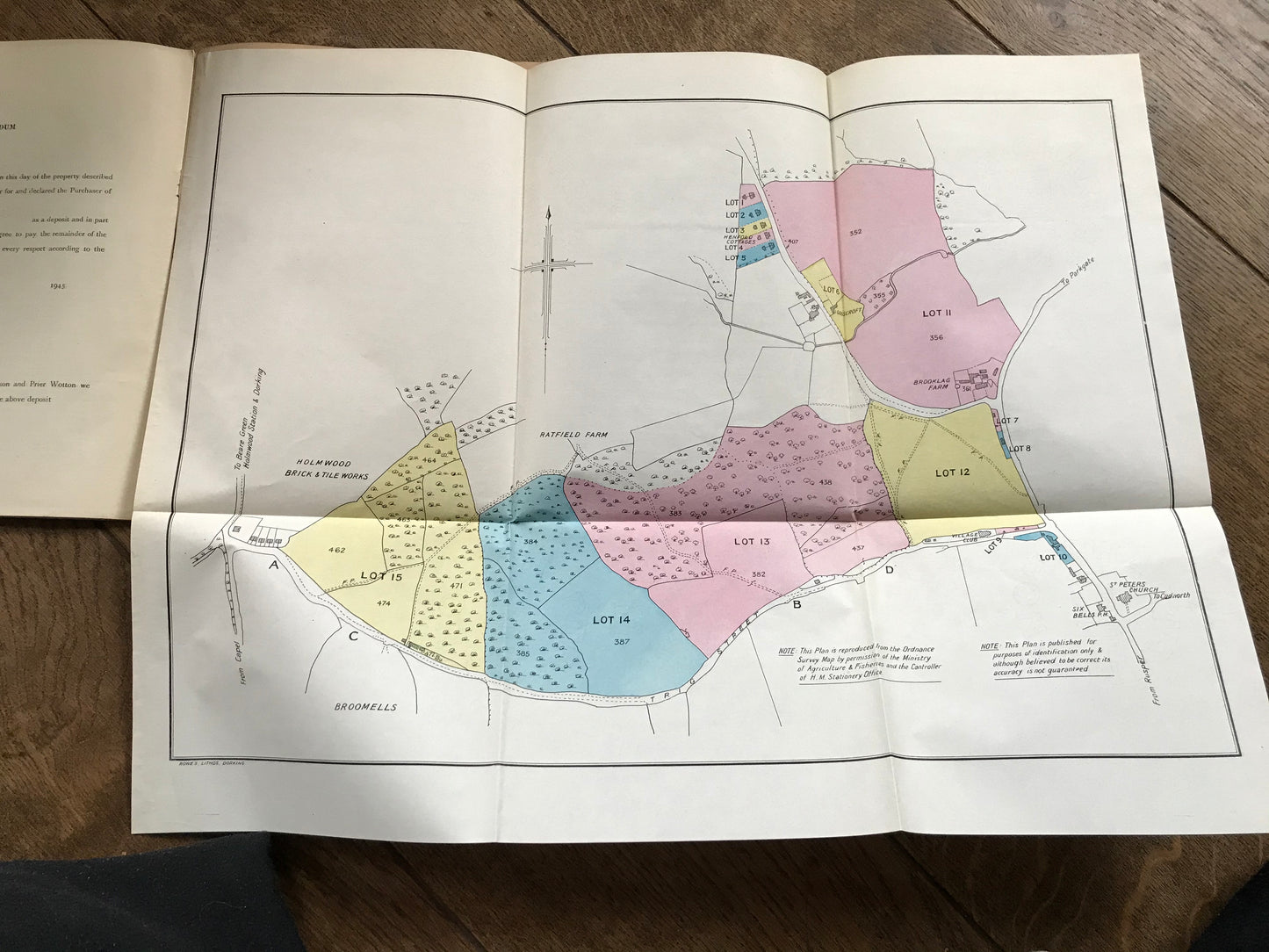 Various Properties - Newdigate 1945 Sales Particulars