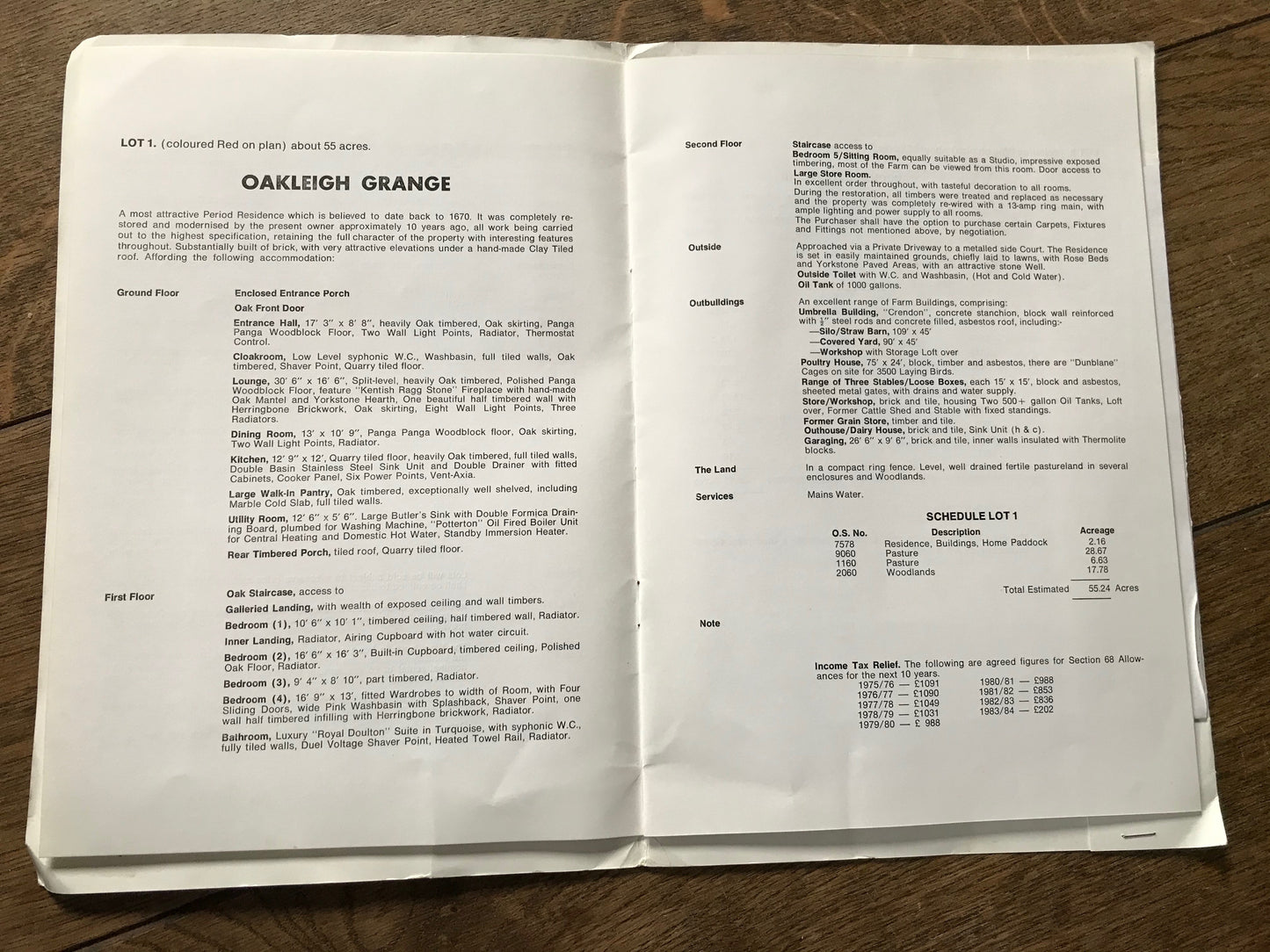 Oakleigh Grange, Leigh - 1976 Sales Particulars