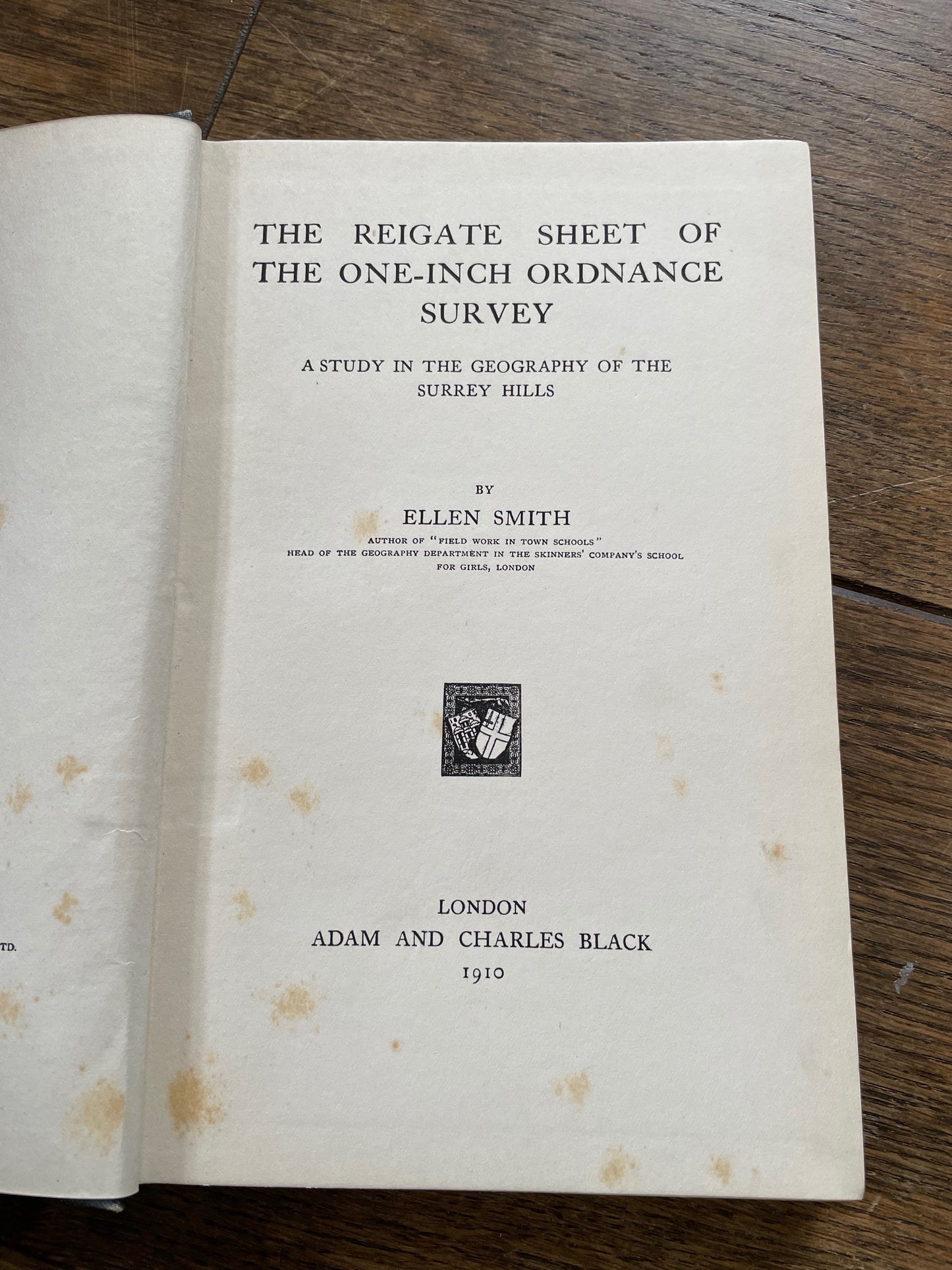 Reigate Sheet of the One-Inch Ordnance Survey by Ellen Smith