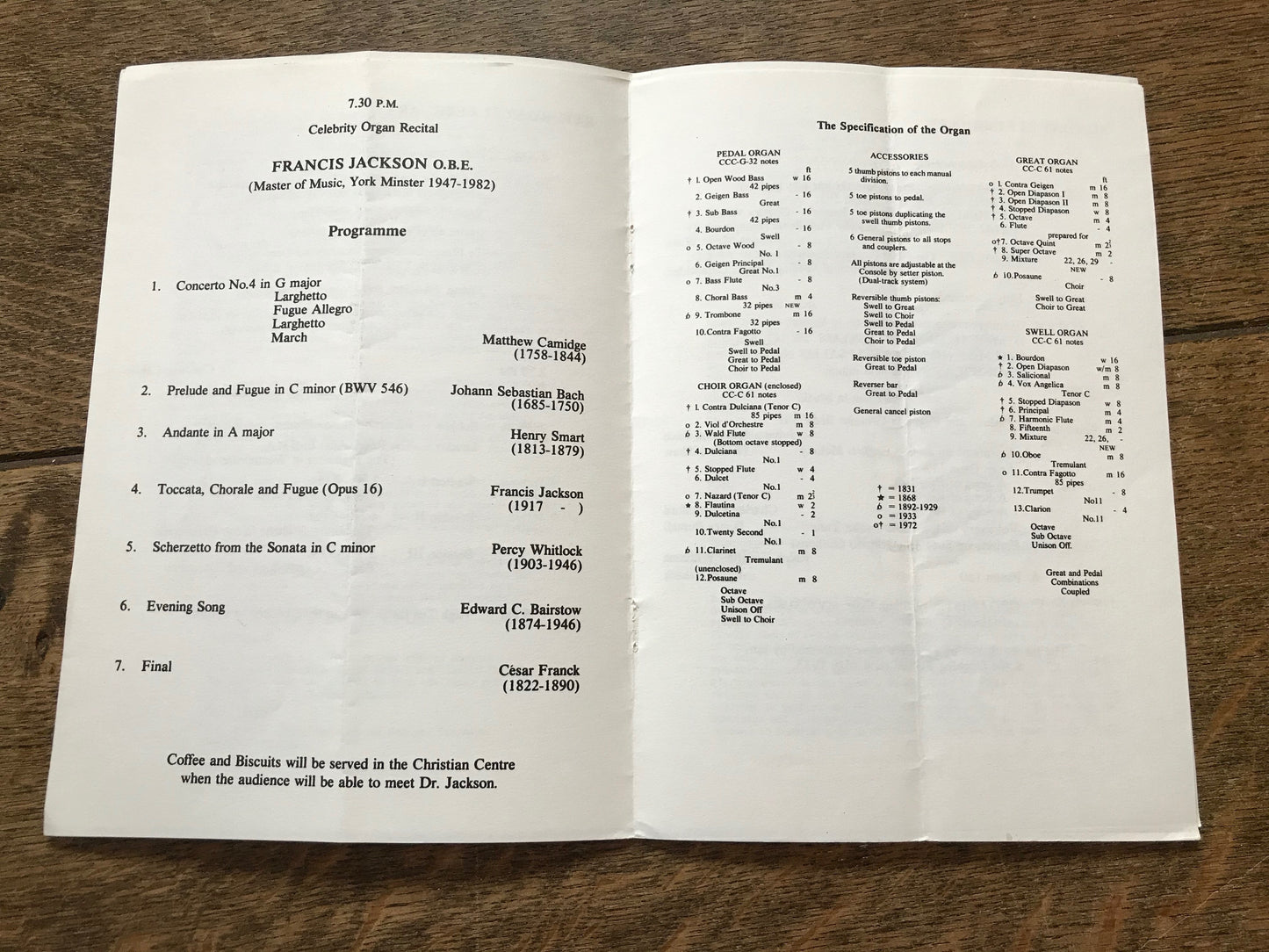 St. Martin's Church - Festival Weekend Programme - 1987