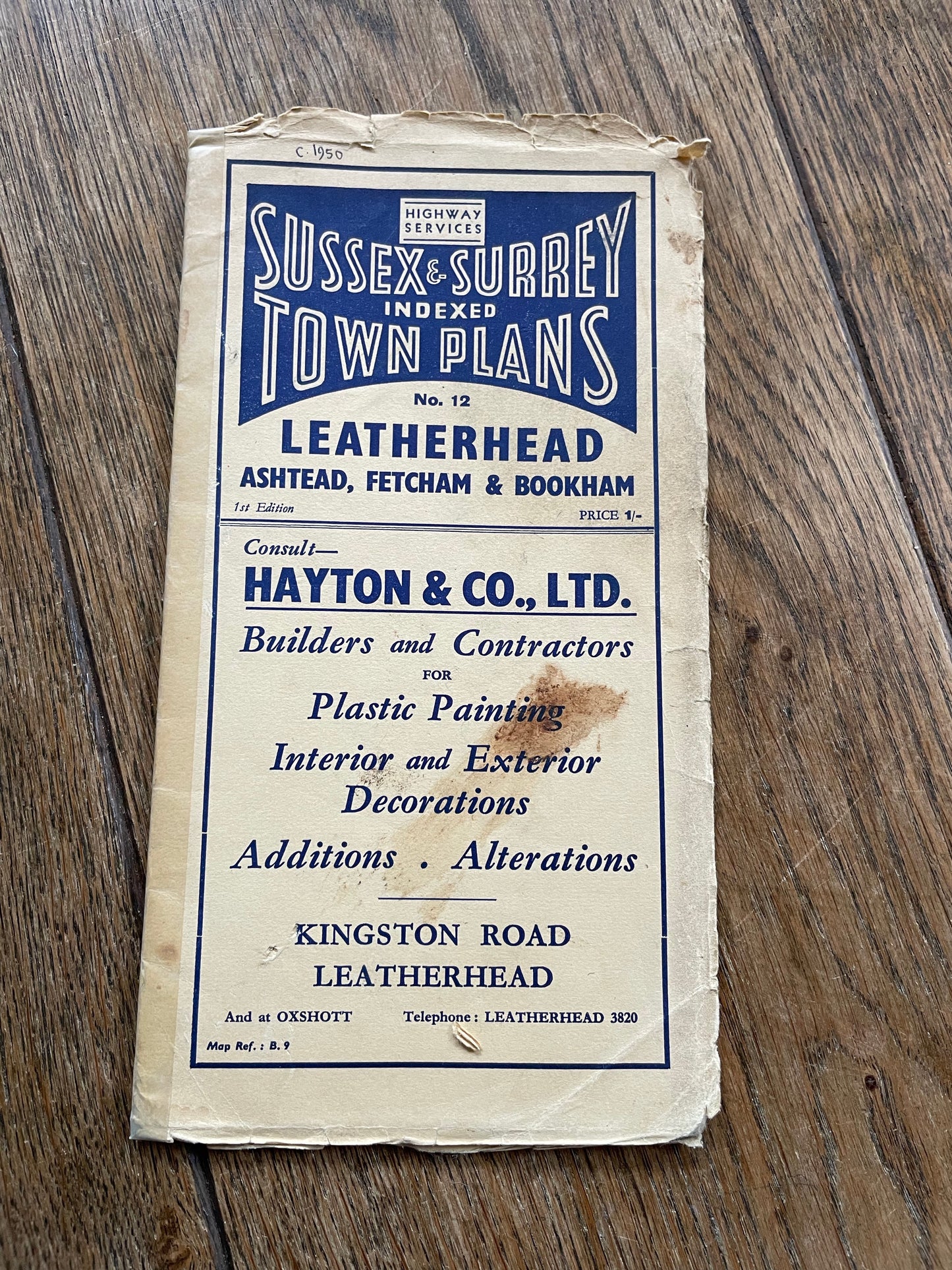 Sussex & Surrey Indexed Town Plans : No. 12 Leatherhead