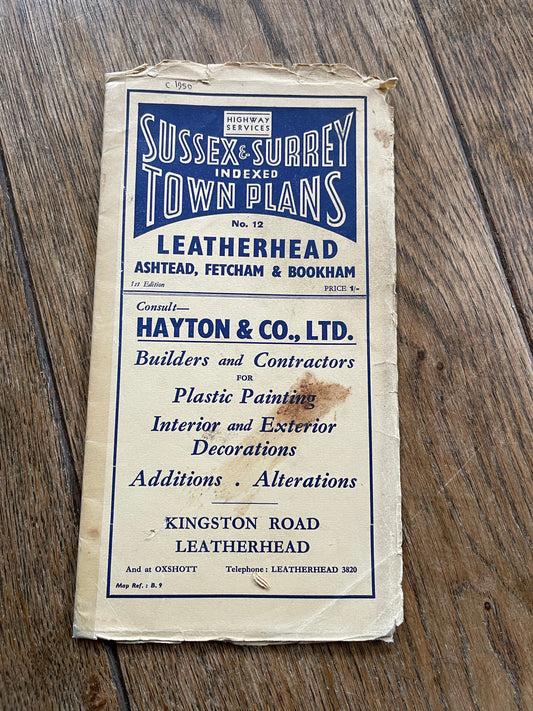Sussex & Surrey Indexed Town Plans : No. 12 Leatherhead