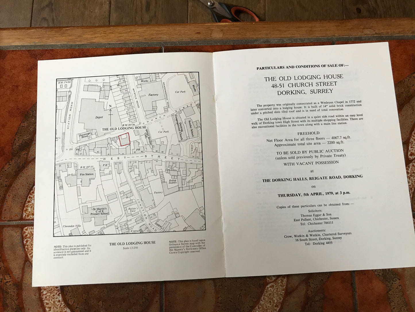 The Old Lodging House, 48-51 Church Street, Dorking, 1979 Sales Particulars