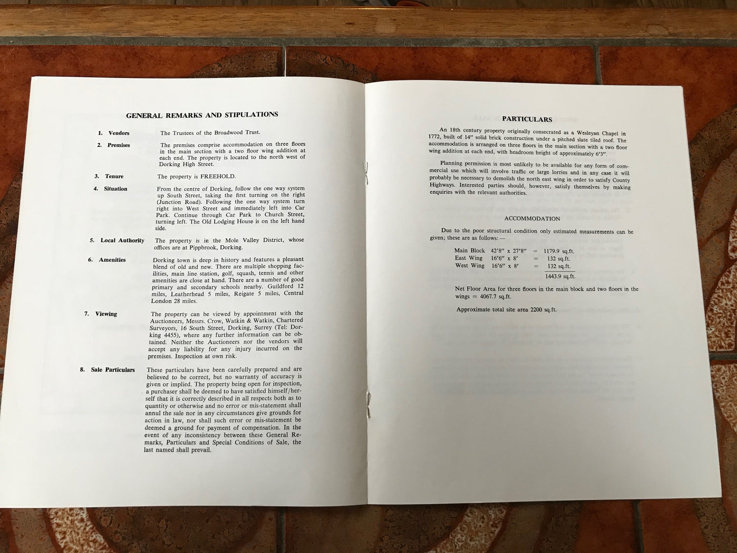 The Old Lodging House, 48-51 Church Street, Dorking, 1979 Sales Particulars