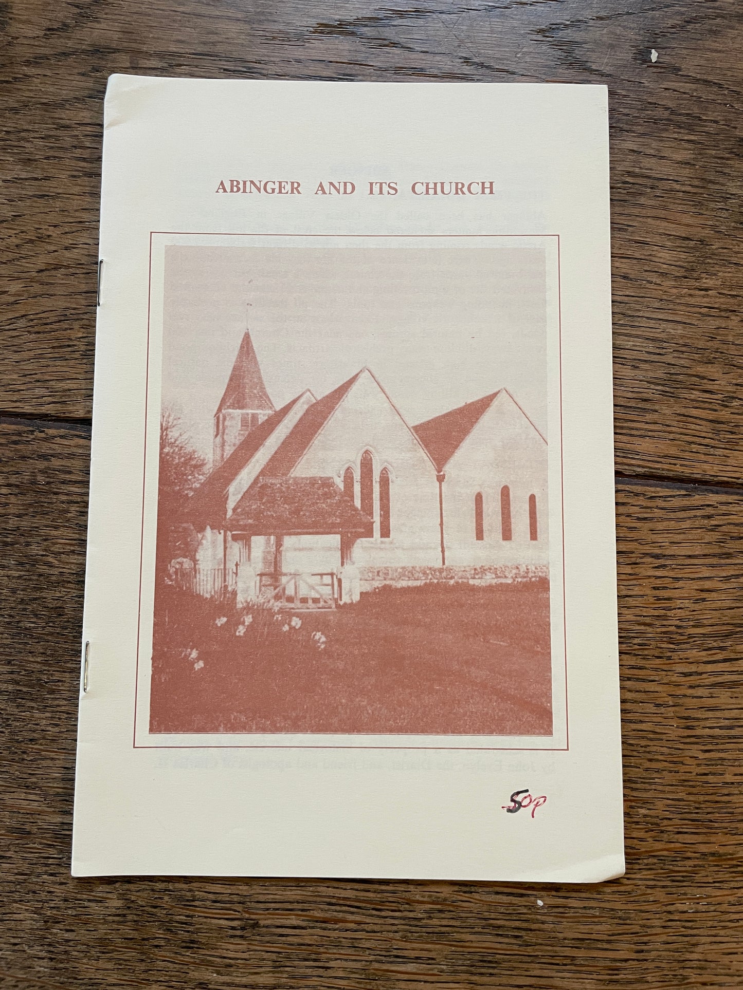 Abinger and its Church - 1990 Booklet by R. J. du Bois