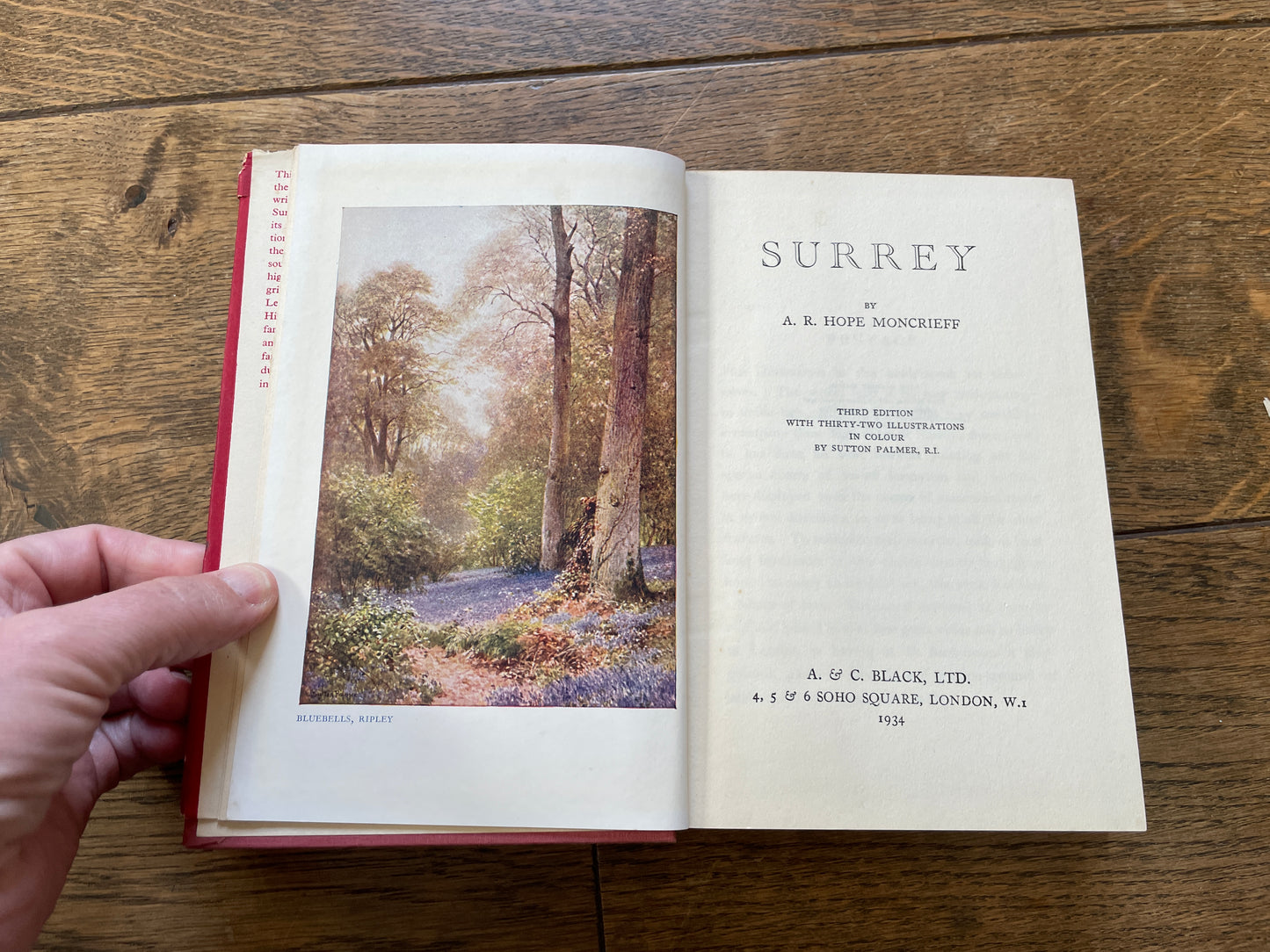 Surrey by A. R. Hope Moncrieff. Illustrated by Sutton Palmer