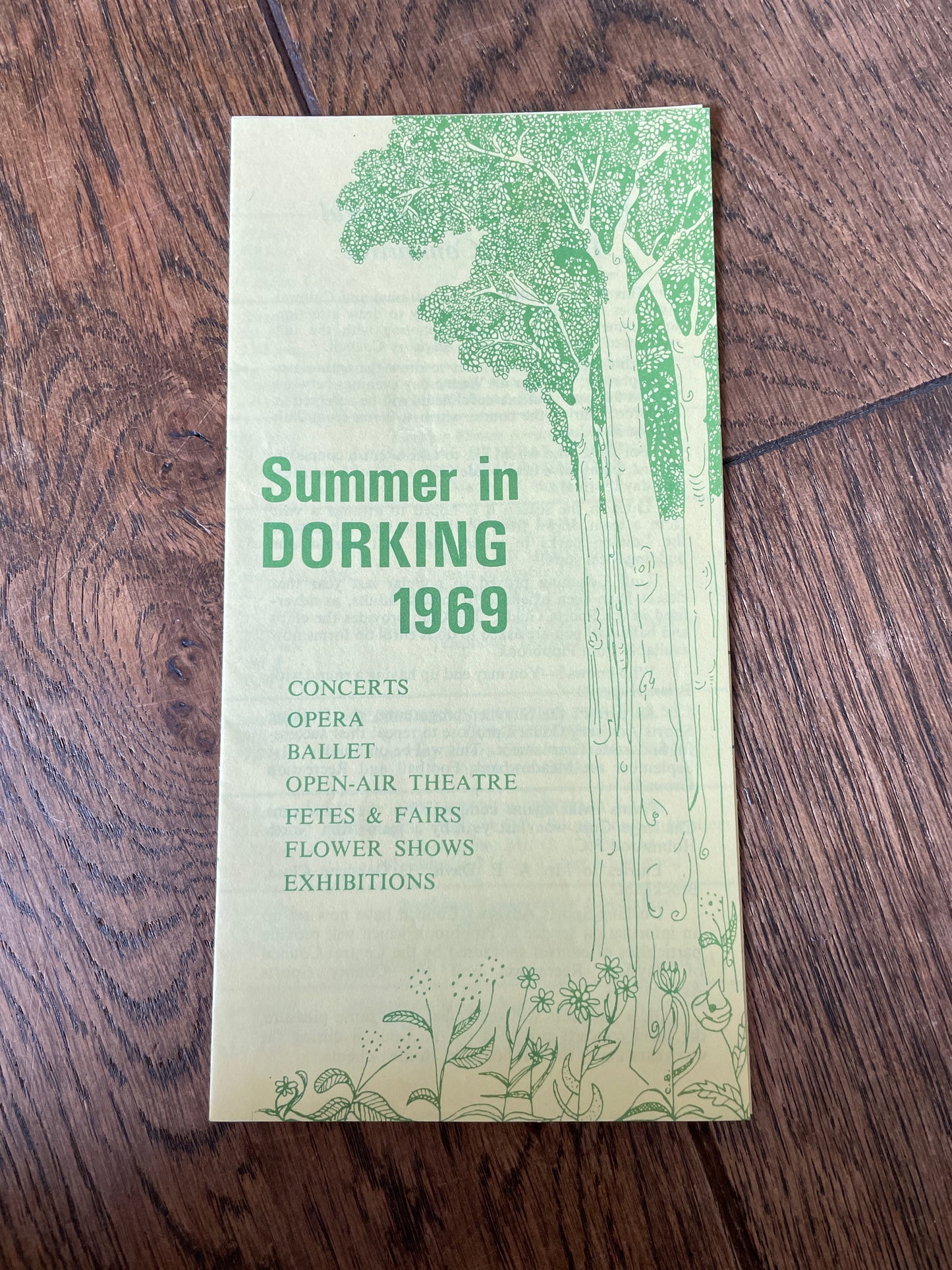 Summer in Dorking 1969 Leaflet