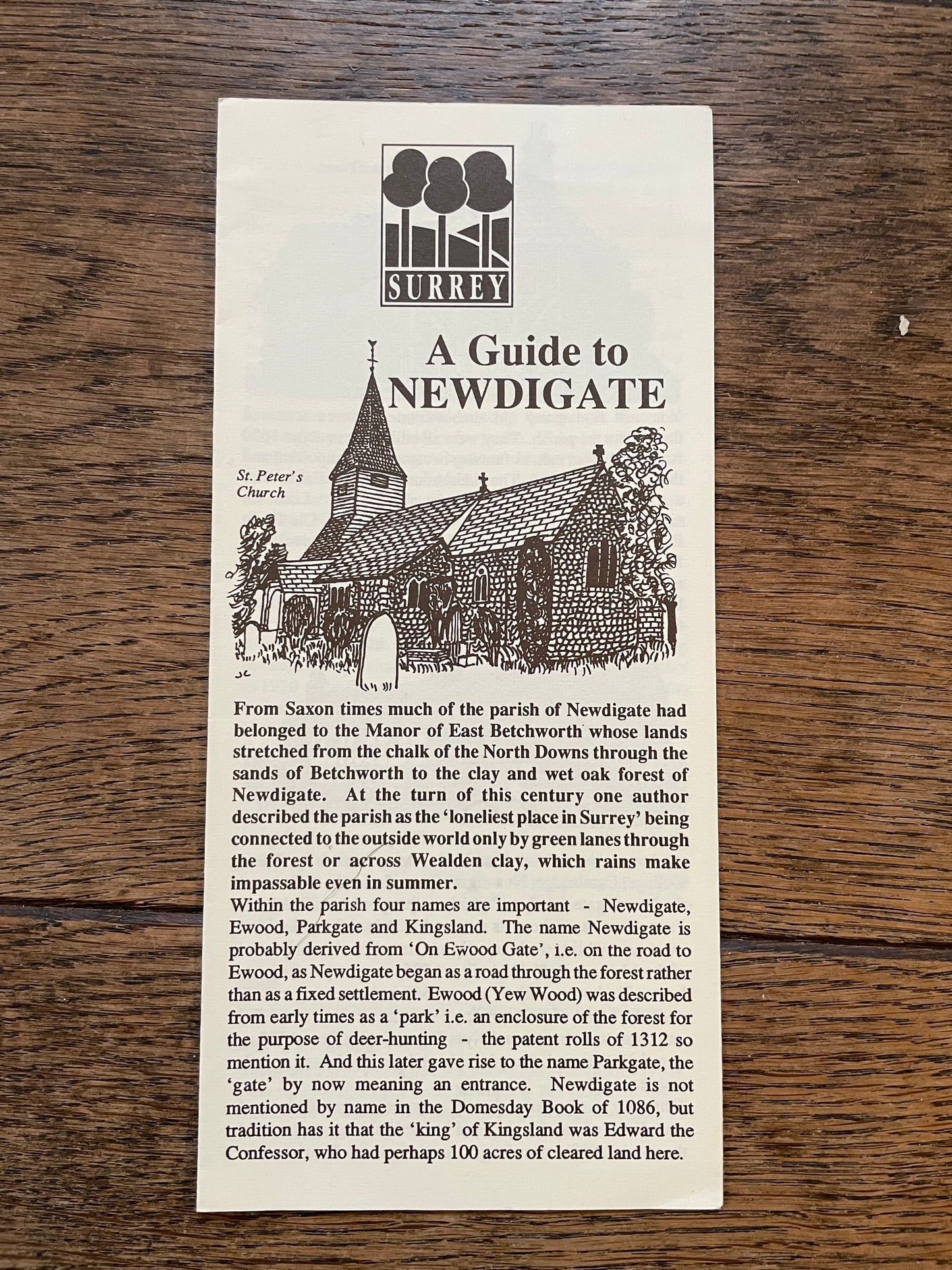 Guide to Newdigate & Guide to St. Peter's Church