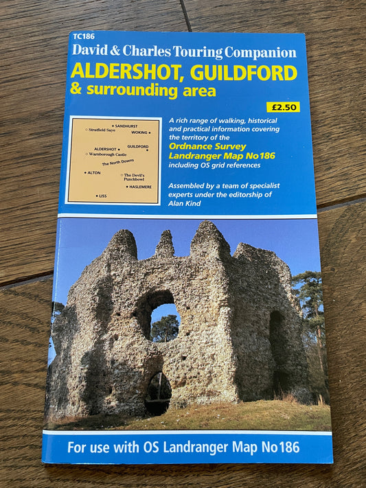Vintage David & Charles Touring Companion - Aldershot, Guildford & surrounding area Map Book