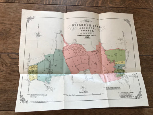 Bridgman Farm, Abinger 1927 Sales Map