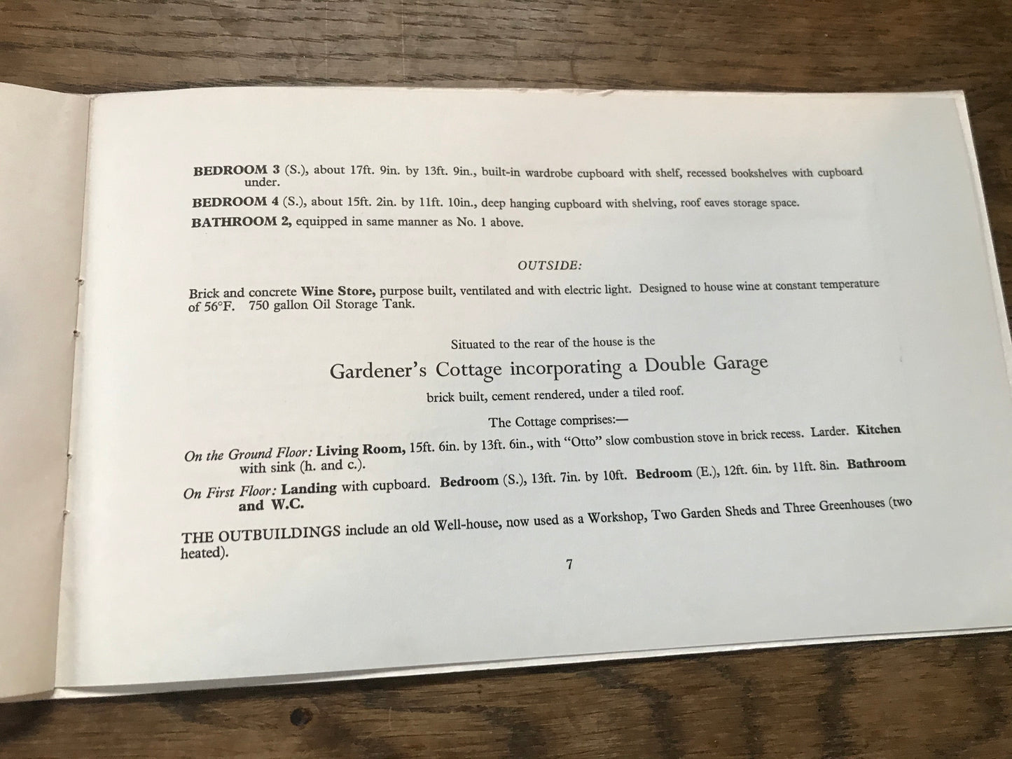 Bushy Croft - Coldharbour, Dorking 1966 Sales Particulars