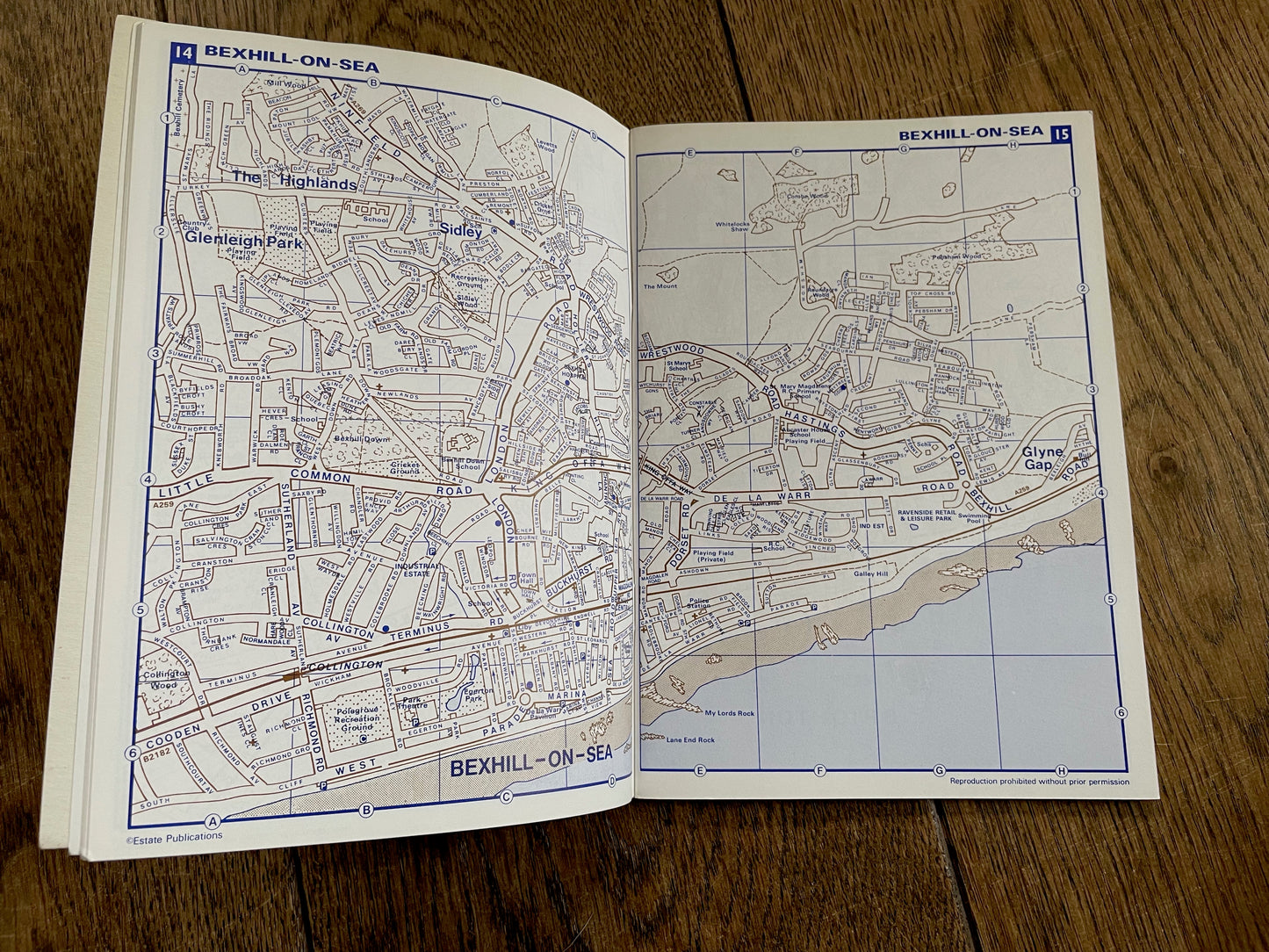 Estate Publications Red Book Map of East Sussex