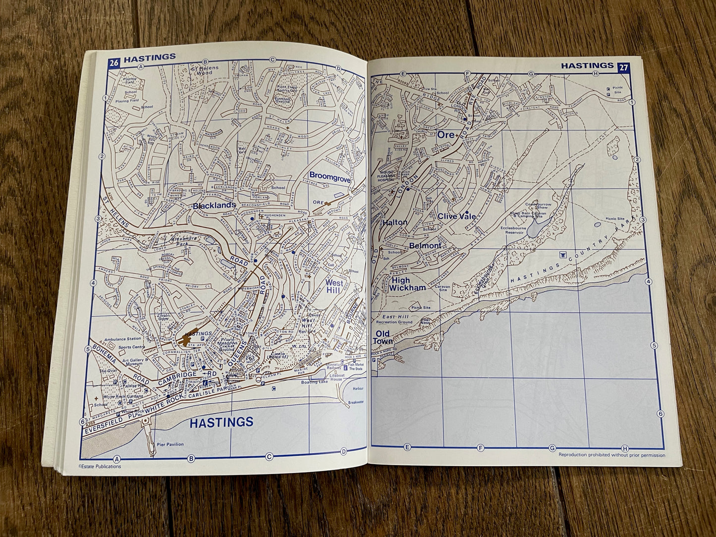 Estate Publications Red Book Map of East Sussex