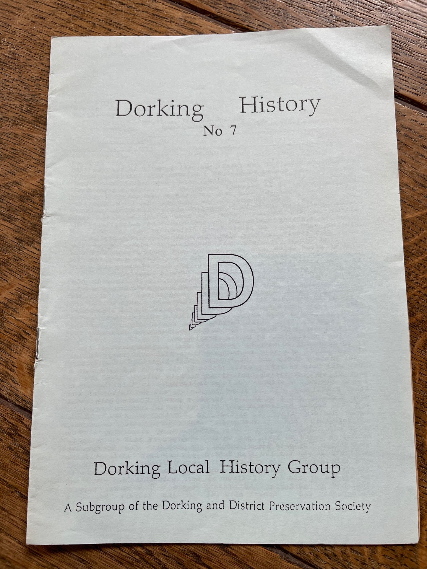 Dorking History - No. 7 - Spring 1992