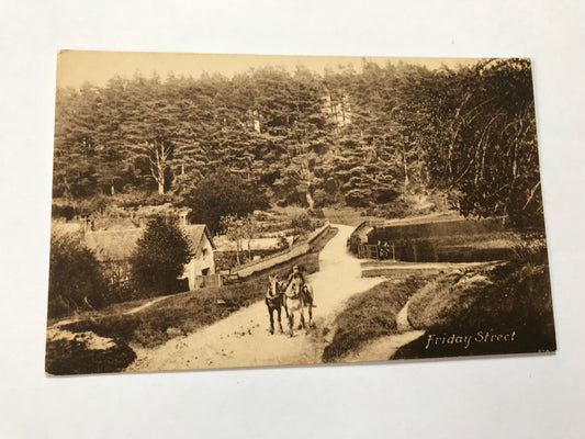 Vintage Frith's Postcard of Friday Street with horses