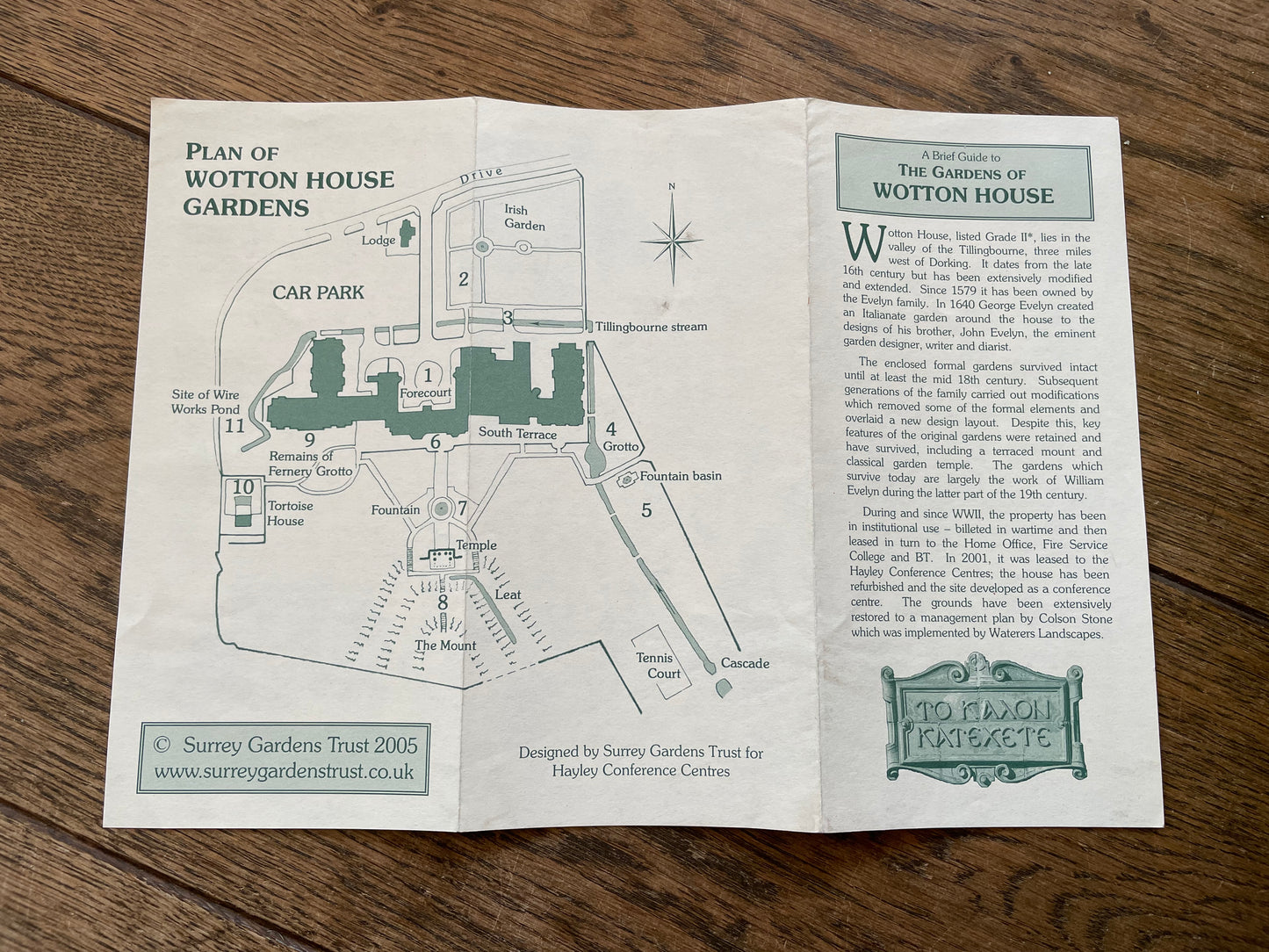 Gardens of Wotton House Leaflet