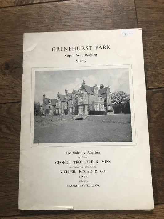 Grenehurst Park, Capel, Surrey 1964 Sales Particulars