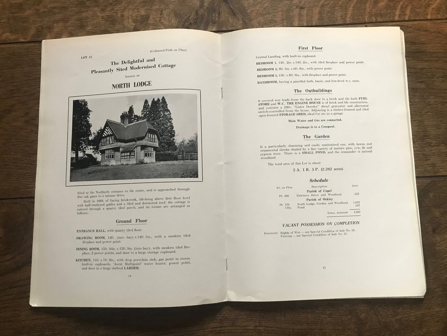 Grenehurst Park, Capel, Surrey 1964 Sales Particulars