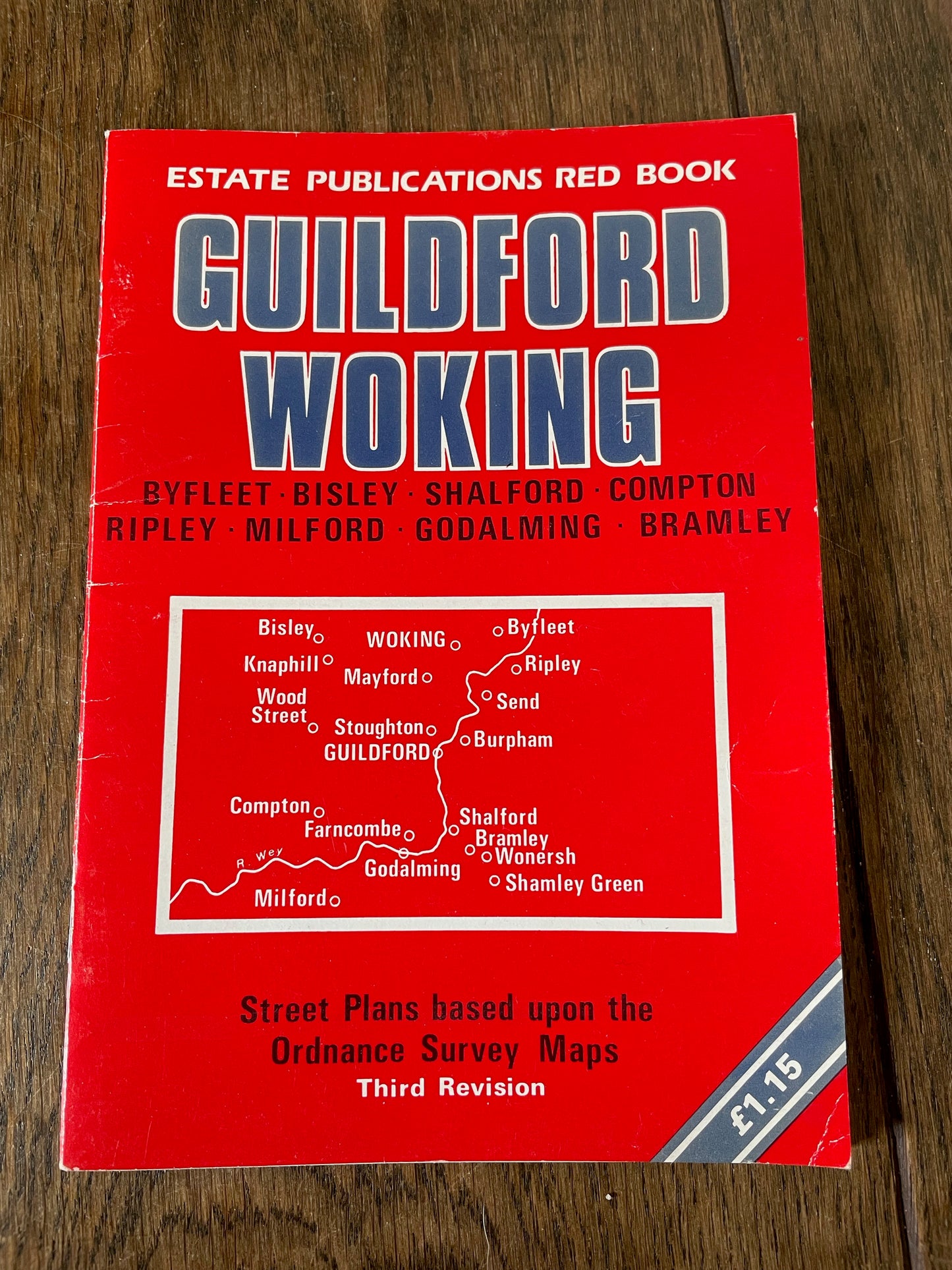 Estate Publications Red Book Map of Guildford and Woking