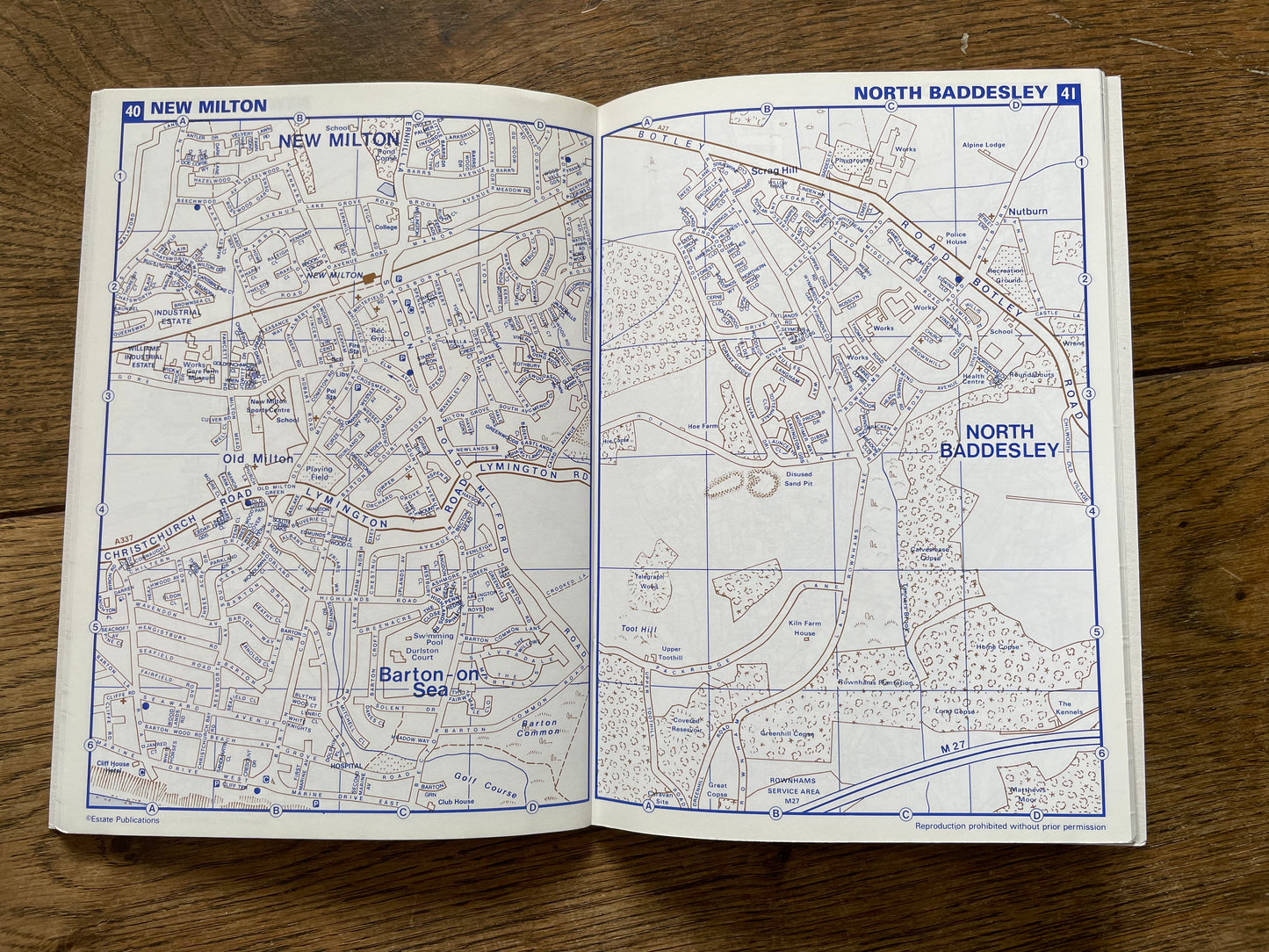 Estate Publications Red Book Map of Hampshire