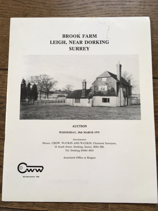 Brook Farm, Leigh 1979 Sales Particular