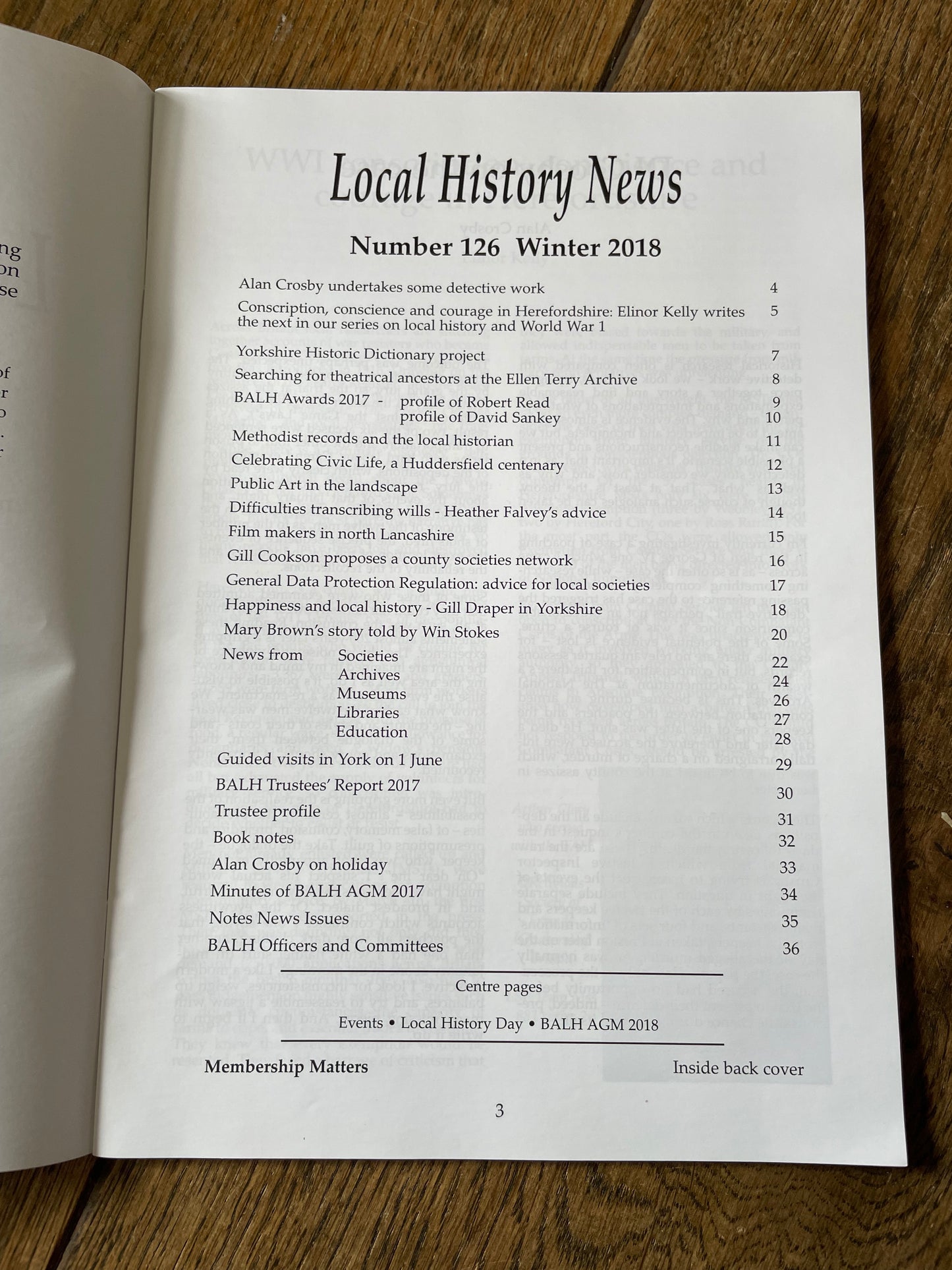 Local History News - Number 126 - Winter 2018