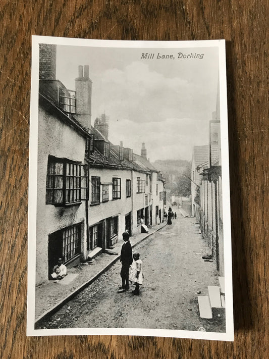Vintage Postcard of Mill Lane, Dorking