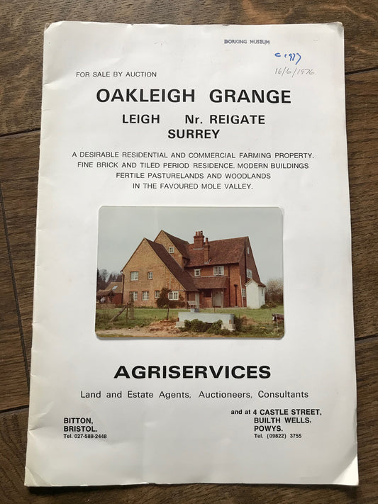 Oakleigh Grange, Leigh - 1976 Sales Particulars