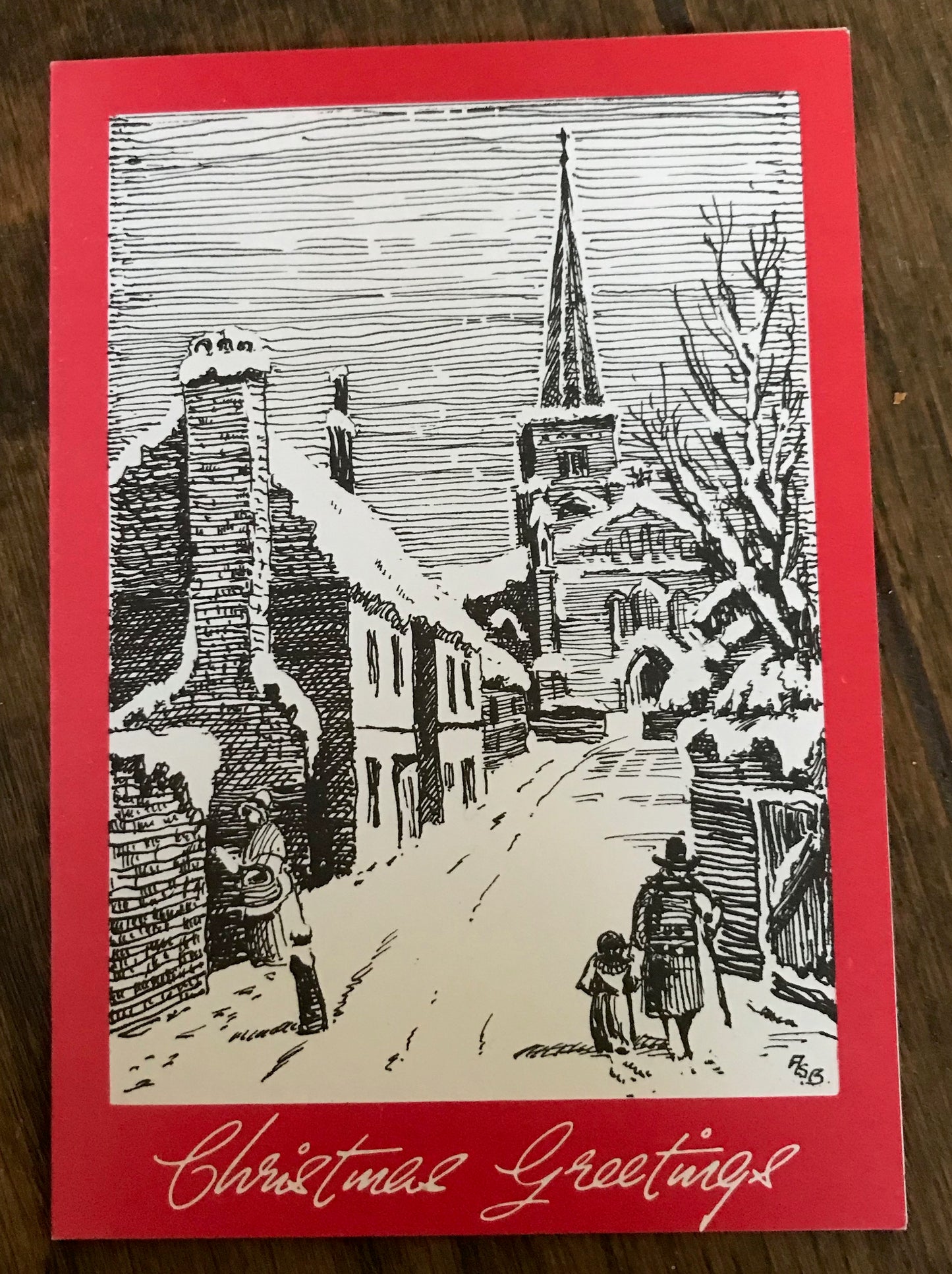 Christmas Card of St. Martin's "Intermediate" Church