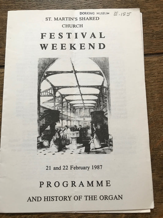 St. Martin's Church - Festival Weekend Programme - 1987